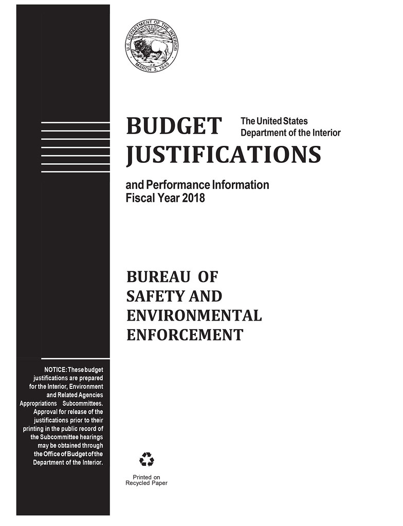 President Proposes $204.9 million in FY 2018 Budget for Bureau of Safety and Environmental Enforcement